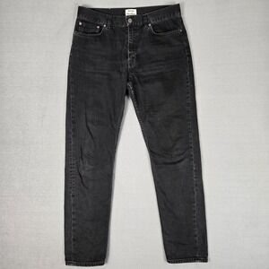 Acne‎ Studios Jeans Womens 32x29 Boy Black Vtg Boyfriend Regular Straight Denim